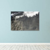 Toile Vue satellite d'un panache de cendre 2 (Insitu (Plancher de Bois))
