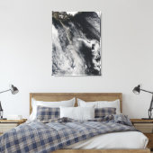 Toile Vue satellite d'un panache de cendre 2 (Insitu(Chambre))