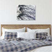 Toile Vue satellite d'un panache de cendres (Insitu(Chambre))