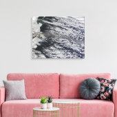 Toile Vue satellite d'un panache de cendres (Insitu(Salon))