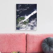 Toile Vue satellite d'un panache épais et riche en vapeu (Insitu(Salon))