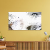 Toile Vue satellite d'une énorme tempête d'hiver au-dess (Insitu(Salon))