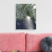 Toile Vue satellite d'une marée noire (Insitu(Salon))