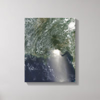 Vue satellite d'une marée noire