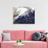 Toile Vue satellite d'une tempête d'hiver massive (Insitu(Salon))