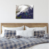 Toile Vue satellite d'une tempête d'hiver massive (Insitu(Chambre))