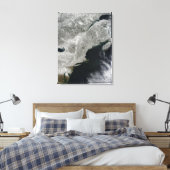 Toile Vue satellite sur la neige (Insitu(Chambre))