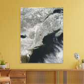 Toile Vue satellite sur la neige (Insitu(Salon))