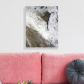 Toile Vue satellite sur la neige et le froid (Insitu(Salon))