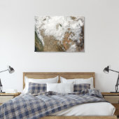 Toile Vue satellite sur l'ouest des États-Unis (Insitu(Chambre))
