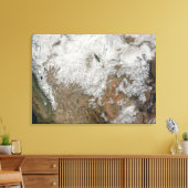 Toile Vue satellite sur l'ouest des États-Unis (Insitu(Salon))