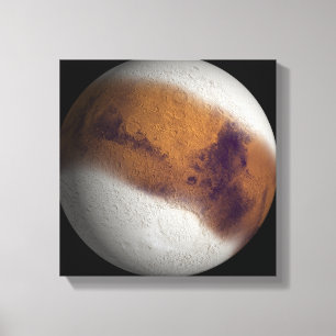 Toile Vue simulée de Mars