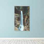 Toile Vue spectaculaire de la cascade de la caverne (Insitu (Plancher de Bois))