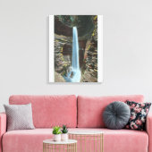 Toile Vue spectaculaire de la cascade de la caverne (Insitu(Salon))