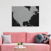 Toile Vue stéréoscopique de l'Amérique du Nord (Insitu(Salon))