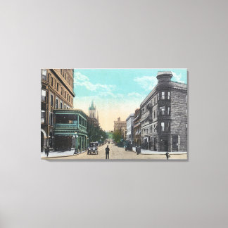 Toile Vue sud de la rue Chenango depuis Arlington