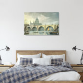 Toile Vue sud-ouest de la cathédrale St Pauls (Insitu(Chambre))