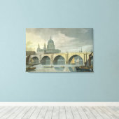 Toile Vue sud-ouest de la cathédrale St Pauls (Insitu (Plancher de Bois))