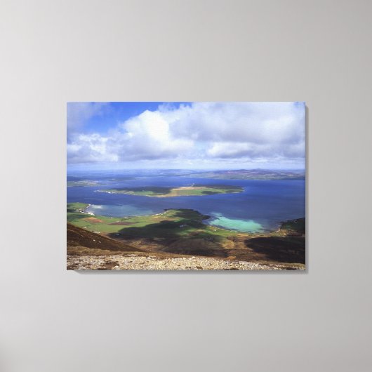 Toile Vue supérieure : burra sound, graemsay & orkney co (Recto)