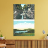 Toile Vue sur Ausable Chasm et le lac Saranac (Insitu(Salon))