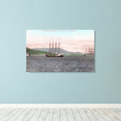 Toile Vue sur Baie et Mont Tamalpais (Insitu (Plancher de Bois))