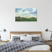 Toile Vue sur Harris Hill Glider Field, Glider in (Insitu(Chambre))