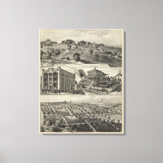 Toile Vue sur Kansas City, Kansas (Recto)