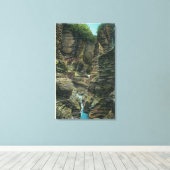 Toile Vue sur la gorge de Minnehaha (Insitu (Plancher de Bois))