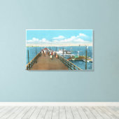 Toile Vue sur la jetée de Salem Willows (Insitu (Plancher de Bois))