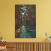 Toile Vue sur la lune de la lume (Insitu(Salon))