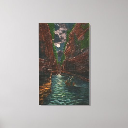 Toile Vue sur la lune de la lume (Recto)