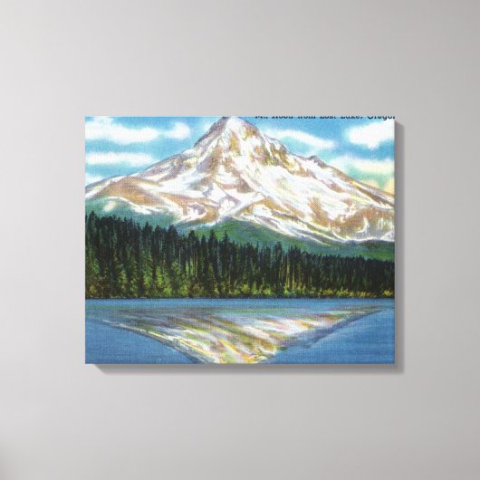 Toile Vue sur la montagne du lac perdu (Recto)