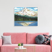 Toile Vue sur la montagne du lac perdu (Insitu(Salon))