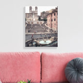 Toile Vue sur la Place d'Espagne ou Scalinata (Insitu(Salon))