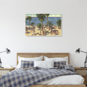 Toile Vue sur la plage d'Avalon avec bains de soleil (Insitu(Chambre))