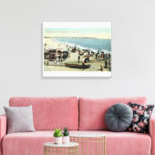 Toile Vue sur la plage et la tête de terre (Insitu(Salon))