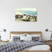 Toile Vue sur la plage et la tête de terre (Insitu(Chambre))