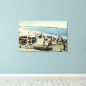 Toile Vue sur la plage et la tête de terre (Insitu (Plancher de Bois))