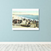 Toile Vue sur la plage et la tête de terre (Insitu (Plancher de Bois))