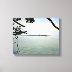 Toile Vue sur la rivière photo créée en tant que