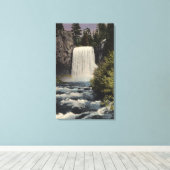 Toile Vue sur la rivière San Joaquin et les chutes Rainb (Insitu (Plancher de Bois))