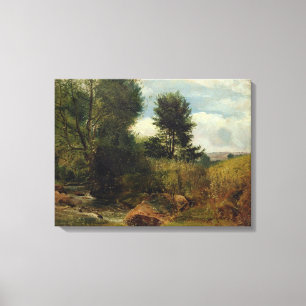 Toile Vue sur la rivière Sid, près de Sidmouth, c.1852