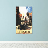 Toile Vue sur la rue avec Ferroviaire à deux et à tour (Insitu (Plancher de Bois))