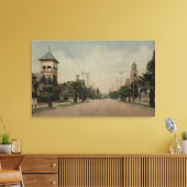 Toile Vue sur la rue Cajon avec quatre églises (Insitu(Salon))