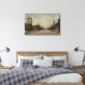 Toile Vue sur la rue Cajon avec quatre églises (Insitu(Chambre))
