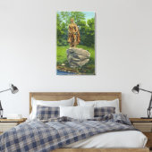 Toile Vue sur la statue du pèlerin (Insitu(Chambre))