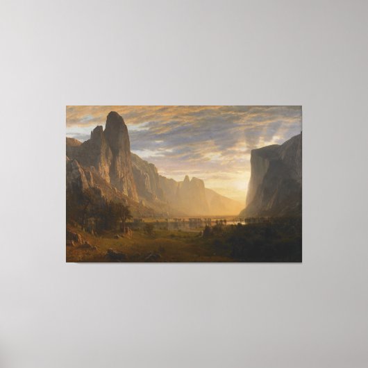 Toile Vue sur la vallée de Yosemite (Recto)
