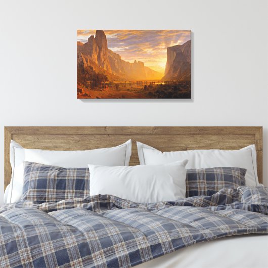 Toile Vue sur la vallée de Yosemite, par Albert Bierstad (Insitu(Chambre))