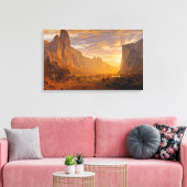 Toile Vue sur la vallée de Yosemite, par Albert Bierstad (Insitu(Salon))