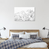 Toile Vue sur la ville d'Avignon et ses environs (Insitu(Chambre))